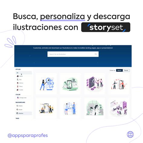 personaliza anima  descarga ilustraciones  storyset apps  profes