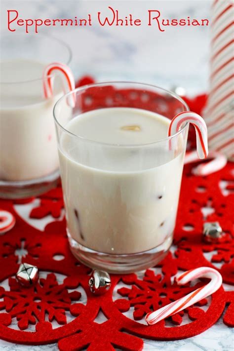 this peppermint white russian is the perfect holiday cocktail easy
