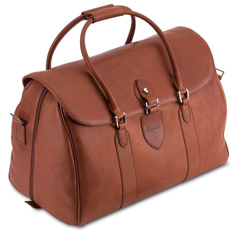 pineider country leather large luxury travel bag  men
