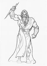 Zeus Greek Drawing God Drawings Hades Inacabado Paintingvalley Painting Passo Poseidon Wallpaper sketch template