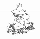 Snufkin Moomin Deviantart Relaxing Coloring Pages sketch template
