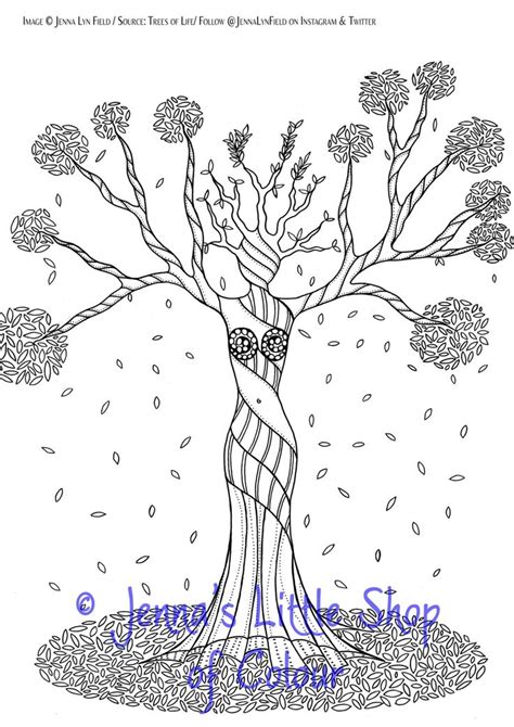 colouring page coloring page trees  littleshopofcolourgb coloring