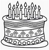 Cake Coloring Birthday Colour Colouring Pages Printable Drawing Clipart Kids Clip Happy Cliparts Print Sheets Cakes Candles Wallpaper Library Books sketch template