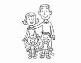 Familia Familias Coloriage Famiglia Cdn5 Colorier Coloritou Source Acolore sketch template