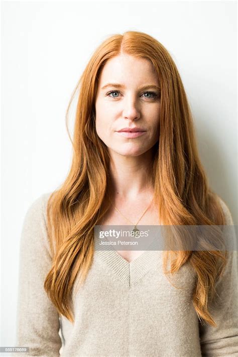 Portrait Of Woman With Long Red Hair Photo Getty Images