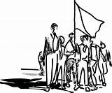 Protest Clipart Clip Drawing Rally Cliparts Peaceful Strike Demonstration Line Guard Coast Angry Revolution Library Safety School Clipartix Lightning Clipartmag sketch template