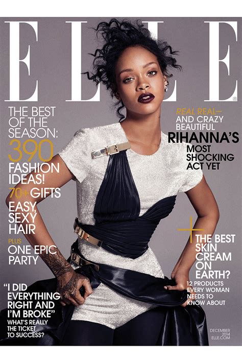 Rihanna S Elle 2014 Cover Images December 2014 Cover