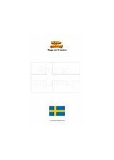 Flagge Schweden Ausmalbild sketch template