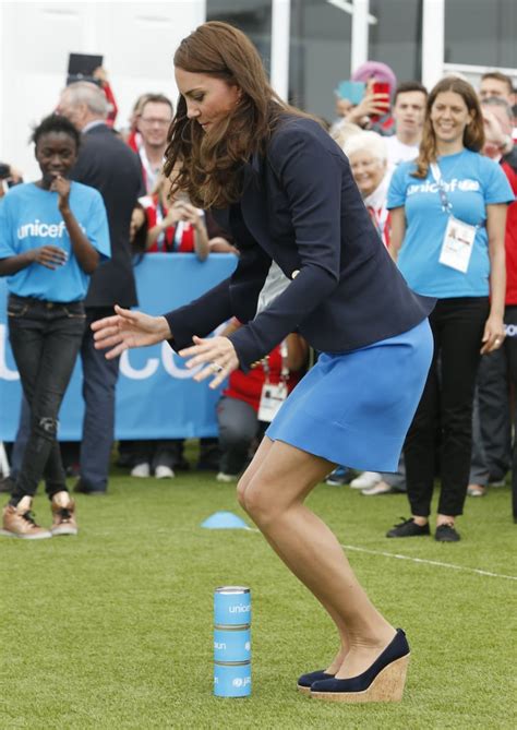 Kate Showed Off Her Hopping Skills While Wearing Tall