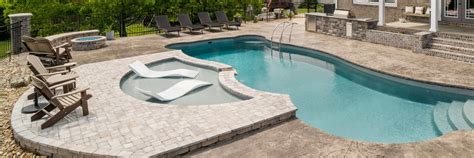 pool tanning ledges vinyl fiberglass latham pools