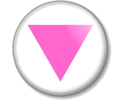 pink triangle pin button badge 25mm 38mm or 58mm lgbtq