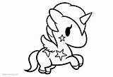 Unicorn Coloring Pages Simple Cute Chibi Printable Kids Cartoon Baby Easy Unicornio Color Drawing Print Girls Ba Para Adults Da sketch template