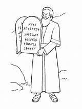 Commandments Moses Lds Gebote Webstockreview Symbols Lessons Sinai Baptist Niños sketch template