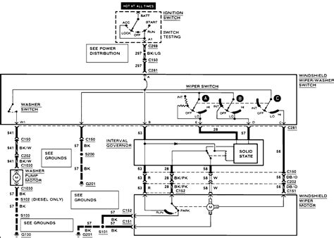 ford  wiper motor wiring diagram wiring diagram