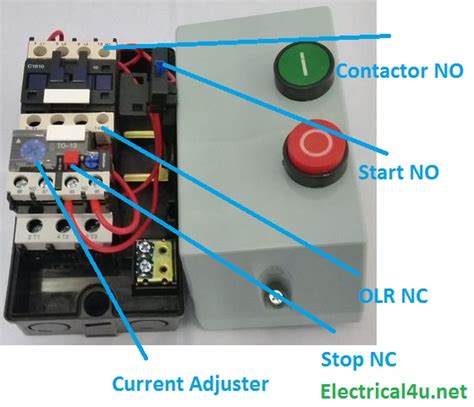 phase dol starter circuit diagram circuit diagram
