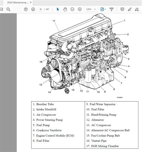 mack truck engine air  diagram