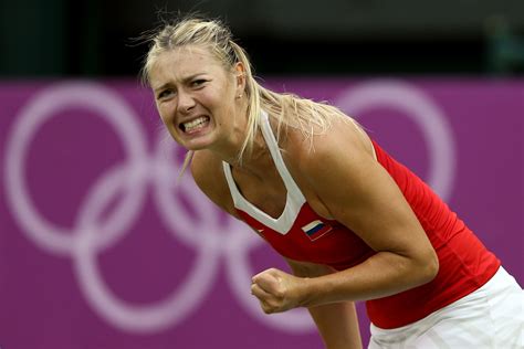 maria sharapova of russia made a face during the second