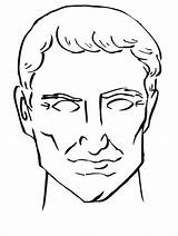 Caesar Julius sketch template