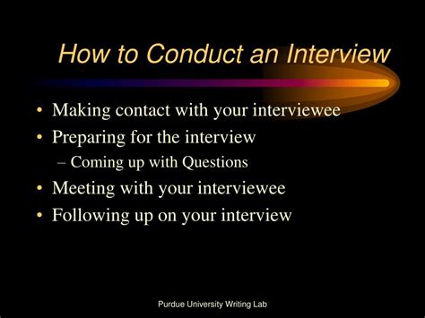 field research conducting  interview powerpoint