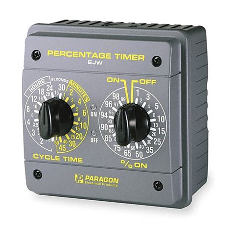 paragon electronic percentage timer  input voltage  amps xzejw grainger