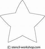 Star Stencil Stencils Printable Inch Template Outline Pattern Patterns Print If sketch template