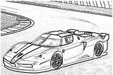 Coloring Drifting Ferrari Fxx Furious Creation sketch template