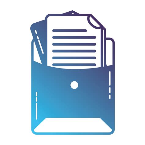 silhouette file folder  business document information  vector