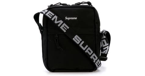supreme shoulder bag  black  men lyst