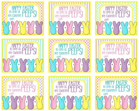 printable easter tags happy easter     favorite