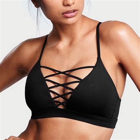 Female Sexy Sports Bra Crisscross Front Back New Active