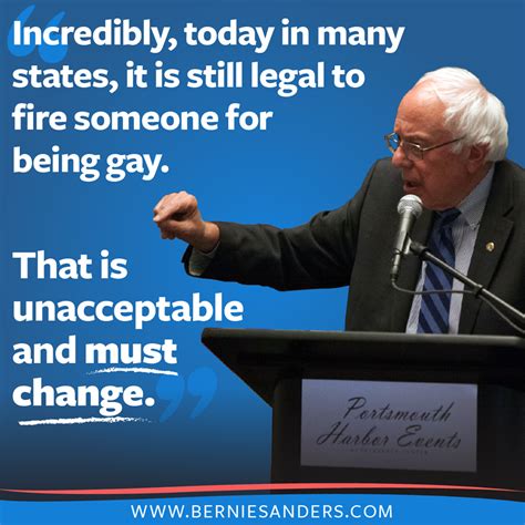 Better World Quotes Bernie Sanders On Gay Rights