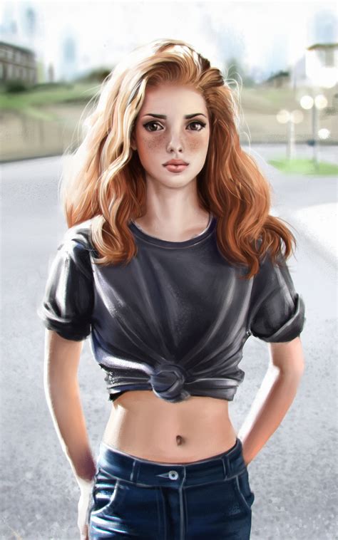 800x1280 Redhead Girl Artistic Art 4k Nexus 7 Samsung