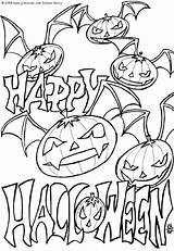 Pages Coloring Scary Getcolorings Creepy Halloween sketch template