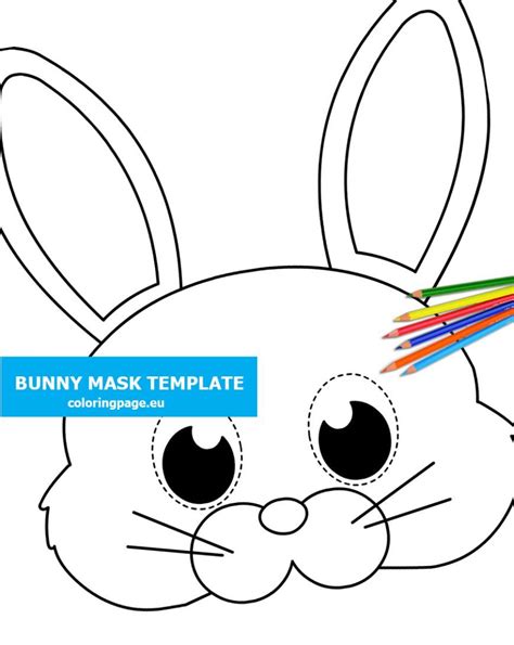 ideas  coloring printable bunny mask