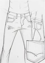 Croquis Desenho Calça Masculinos Illus Verão Moldes Pantalones Mezclilla sketch template