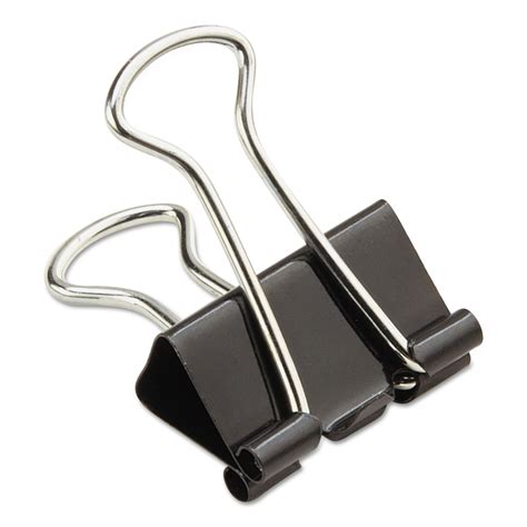 binder clips small blacksilver pack zerbee