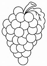 Grapes Uvas Uva Racimo Weintrauben Cacho Frutas Guache Ausmalbild Dibujosonline Anggur Buah Mewarnai Fruta Categorias Letzte Comodesenharbemfeito sketch template