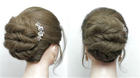 bun hairstyle  wedding function great ideas