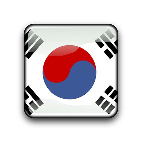south korea flag icon transparent png stickpng