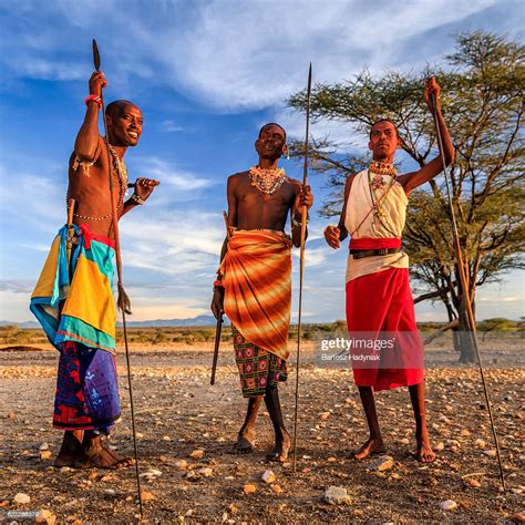 african warriors from samburu tribe central kenya east africa photo