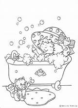 Bath Coloring Bubble Shortcake Strawberry Pages Charlotte Aux Fraises Having Coloriage Imprimer Print Color Drawing Dessins Getdrawings Hellokids Colorier Para sketch template