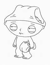 Coloring Pages Stewie Guy Family Popular sketch template