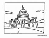 Government Coloring Building Buildings Pages Capital Colormegood sketch template