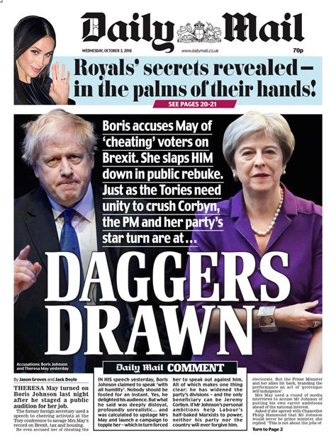 daggers drawn what the papers say about boris johnson s speech