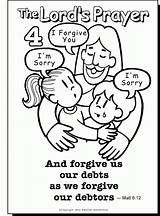 Forgiveness Forgive Lords Lessons Prayers Fasting Preschool Coloringhome Annette Tyson Azcoloring sketch template