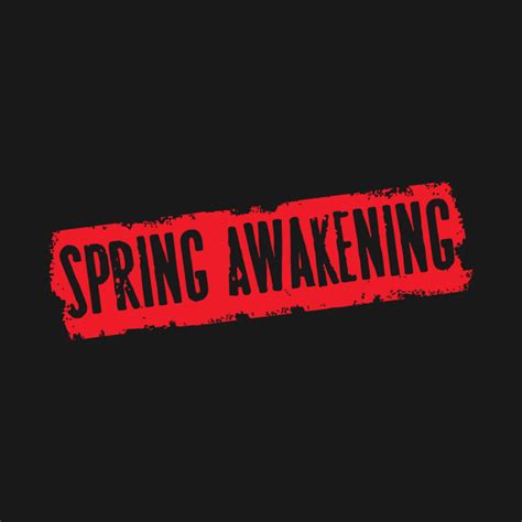 spring awakening logo spring awakening  shirt teepublic