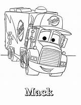 Cars Mack Cliparts Draw Coloring Pages Mcqueen Disney Gif sketch template