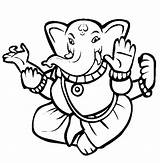 Coloring Pages Hindu Festival God Light Elephant Divali Drawing Deepavali Diwali Color Print Netart Gods Getcolorings Printable Clipartmag Search sketch template