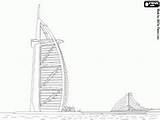 Dubai Coloring Designlooter Burj Artificial Arab Al Island Pages sketch template