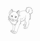 Husky Siberian Puppies Coloringfolder sketch template
